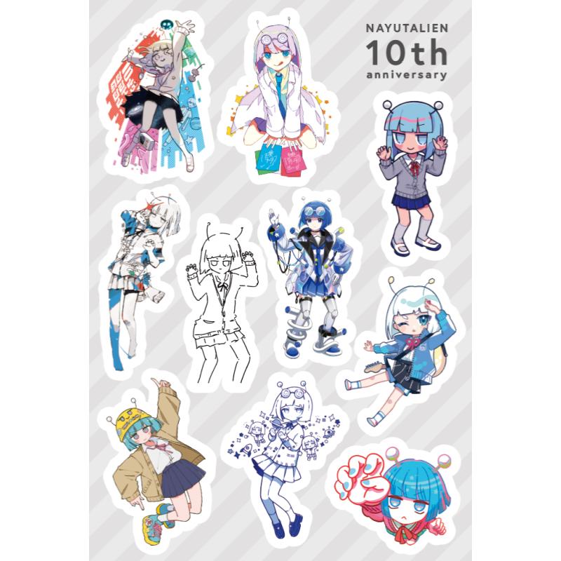 ナユタン星人10thAnniversaryステッカー