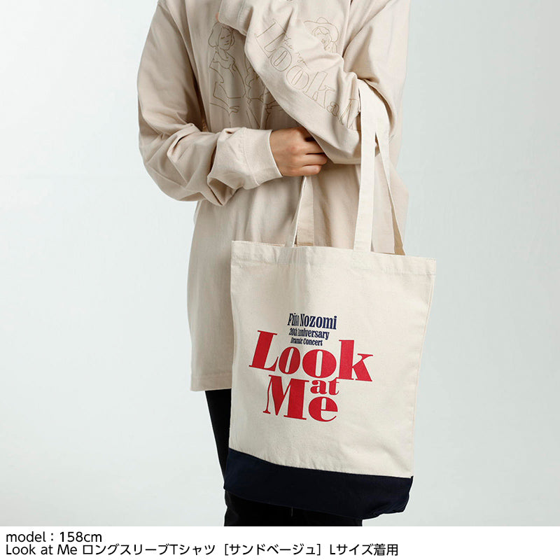 Look at Me トートバッグ ［ネイビー］